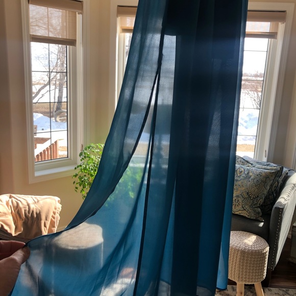 Kismet teal maxi dress, layered - Picture 5 of 7